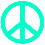 Peace Sign - 4" Die Cut Auto Window Decal