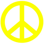 Peace Sign - 4" Die Cut Auto Window Decal