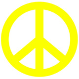 Peace Sign - 4" Die Cut Auto Window Decal