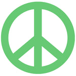 Peace Sign - 4" Die Cut Auto Window Decal