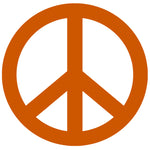 Peace Sign - 4" Die Cut Auto Window Decal