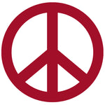 Peace Sign - 4" Die Cut Auto Window Decal