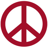 Peace Sign - 4" Die Cut Auto Window Decal