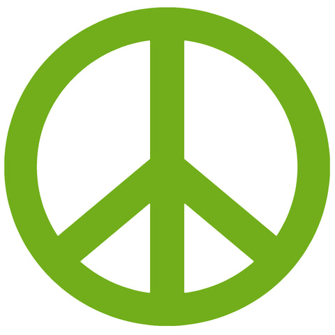 Peace Sign - 4" Die Cut Auto Window Decal