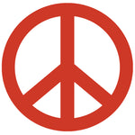 Peace Sign - 4" Die Cut Auto Window Decal