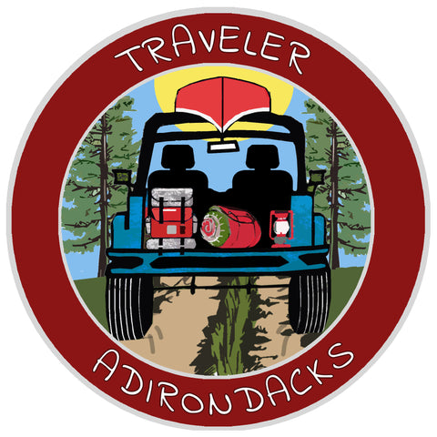 Adirondacks, New York Traveler! 3.5" Vinyl Die Cut Auto Window Decal