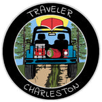 Charleston, South Carolina Traveler! 3.5" Vinyl Die Cut Auto Window Decal