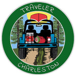 Charleston, South Carolina Traveler! 3.5" Vinyl Die Cut Auto Window Decal