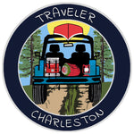 Charleston, South Carolina Traveler! 3.5" Vinyl Die Cut Auto Window Decal