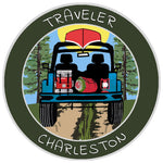 Charleston, South Carolina Traveler! 3.5" Vinyl Die Cut Auto Window Decal