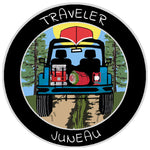 Juneau, Alaska Traveler! 3.5" Vinyl Die Cut Auto Window Decal