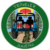 Juneau, Alaska Traveler! 3.5" Vinyl Die Cut Auto Window Decal