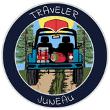 Juneau, Alaska Traveler! 3.5" Vinyl Die Cut Auto Window Decal