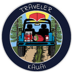 Kauai, Hawaii Traveler! 3.5" Vinyl Die Cut Auto Window Decal