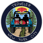 New York City, New York Traveler! 3.5" Vinyl Die Cut Auto Window Decal