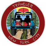 New York City, New York Traveler! 3.5" Vinyl Die Cut Auto Window Decal