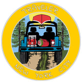 New York City, New York Traveler! 3.5" Vinyl Die Cut Auto Window Decal