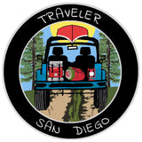 San Diego, California Traveler! 3.5" Vinyl Die Cut Auto Window Decal