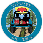 San Diego, California Traveler! 3.5" Vinyl Die Cut Auto Window Decal