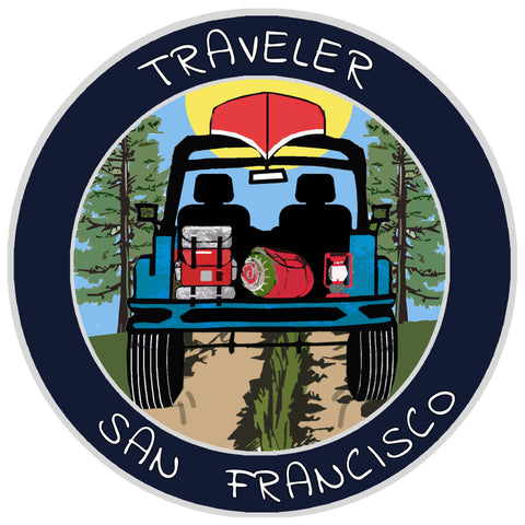 San Francisco, California Traveler! 3.5" Vinyl Die Cut Auto Window Decal