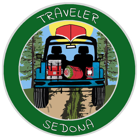 Sedona, Arizona Traveler! 3.5" Vinyl Die Cut Auto Window Decal