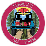 Lake Tahoe, California / Nevada Traveler! 3.5" Vinyl Die Cut Auto Window Decal