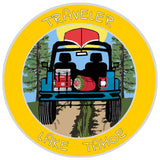 Lake Tahoe, California / Nevada Traveler! 3.5" Vinyl Die Cut Auto Window Decal