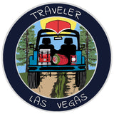 Las Vegas, Nevada Traveler! 3.5" Vinyl Die Cut Auto Window Decal