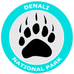 Explore Denali National Park Bear Claw Logo 3.5" Die Cut Window Decal