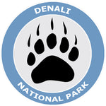 Explore Denali National Park Bear Claw Logo 3.5" Die Cut Window Decal