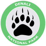 Explore Denali National Park Bear Claw Logo 3.5" Die Cut Window Decal