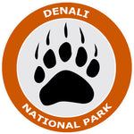 Explore Denali National Park Bear Claw Logo 3.5" Die Cut Window Decal