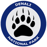 Explore Denali National Park Bear Claw Logo 3.5" Die Cut Window Decal