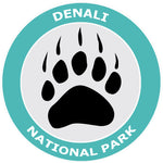 Explore Denali National Park Bear Claw Logo 3.5" Die Cut Window Decal