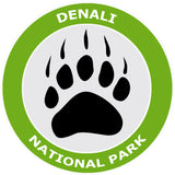 Explore Denali National Park Bear Claw Logo 3.5" Die Cut Window Decal