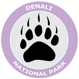 Explore Denali National Park Bear Claw Logo 3.5" Die Cut Window Decal