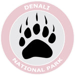 Explore Denali National Park Bear Claw Logo 3.5" Die Cut Window Decal