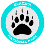 Glacier National Park Bear Claw Logo 3.5" Die Cut Auto Window Decal