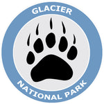 Glacier National Park Bear Claw Logo 3.5" Die Cut Auto Window Decal