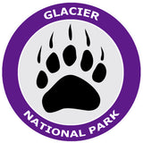 Glacier National Park Bear Claw Logo 3.5" Die Cut Auto Window Decal