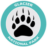 Glacier National Park Bear Claw Logo 3.5" Die Cut Auto Window Decal