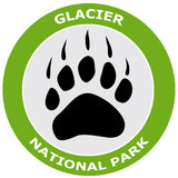 Glacier National Park Bear Claw Logo 3.5" Die Cut Auto Window Decal