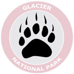 Glacier National Park Bear Claw Logo 3.5" Die Cut Auto Window Decal