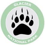 Glacier National Park Bear Claw Logo 3.5" Die Cut Auto Window Decal