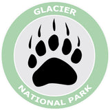 Glacier National Park Bear Claw Logo 3.5" Die Cut Auto Window Decal