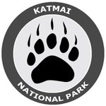 Katmai National Park - Bear Claw Logo 3.5" Die Cut Window Decal