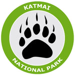 Katmai National Park - Bear Claw Logo 3.5" Die Cut Window Decal