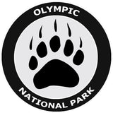 Olympic National Park - Bear Claw Logo 3.5" Die Cut Window Decal