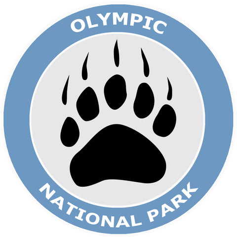 Olympic National Park - Bear Claw Logo 3.5" Die Cut Window Decal