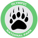 Olympic National Park - Bear Claw Logo 3.5" Die Cut Window Decal